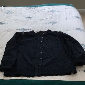 J-Crew Navy Blouse